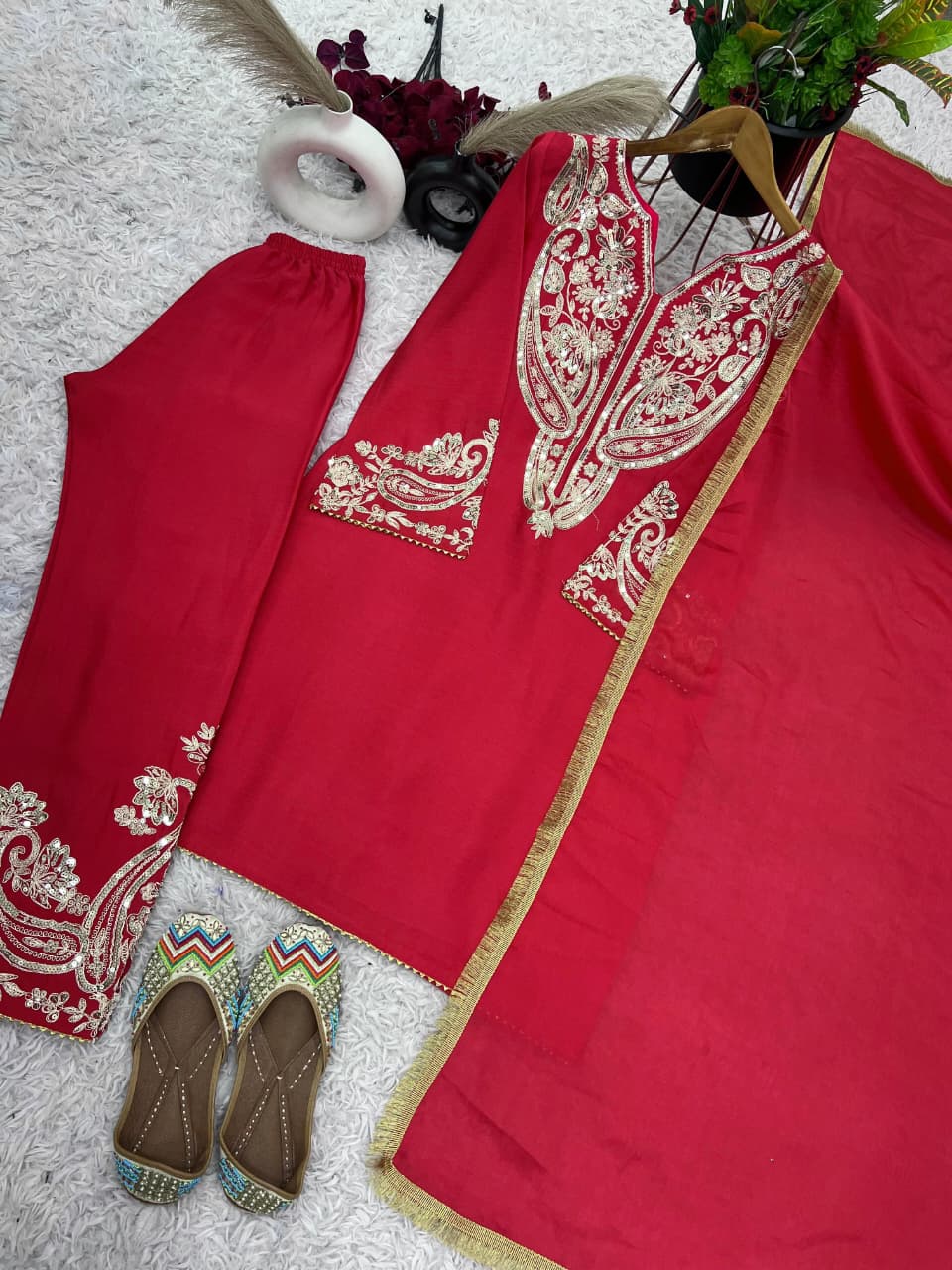 Maverick Fusion Top-Bottom and Dupatta Set